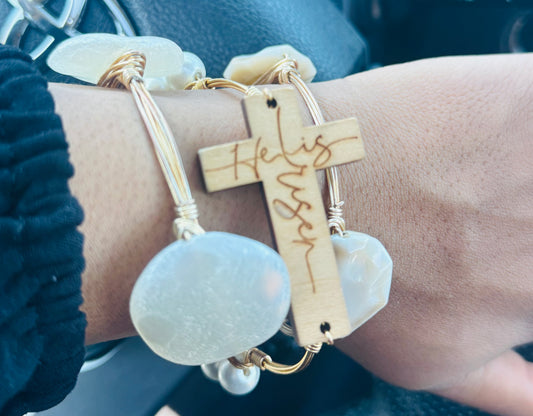 He Is Risen Faith Bracelet Set