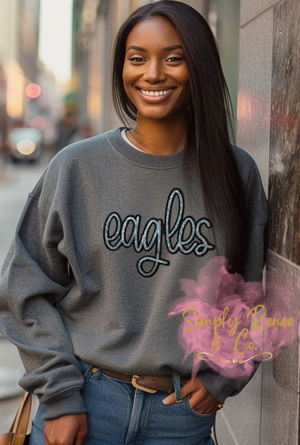 Eagles Sequin Patch Sweatshirt