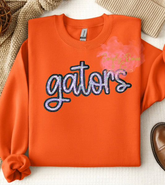 Gators Mascot Sequin Sweatshirt