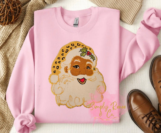 Leopard Santa Sweatshirt