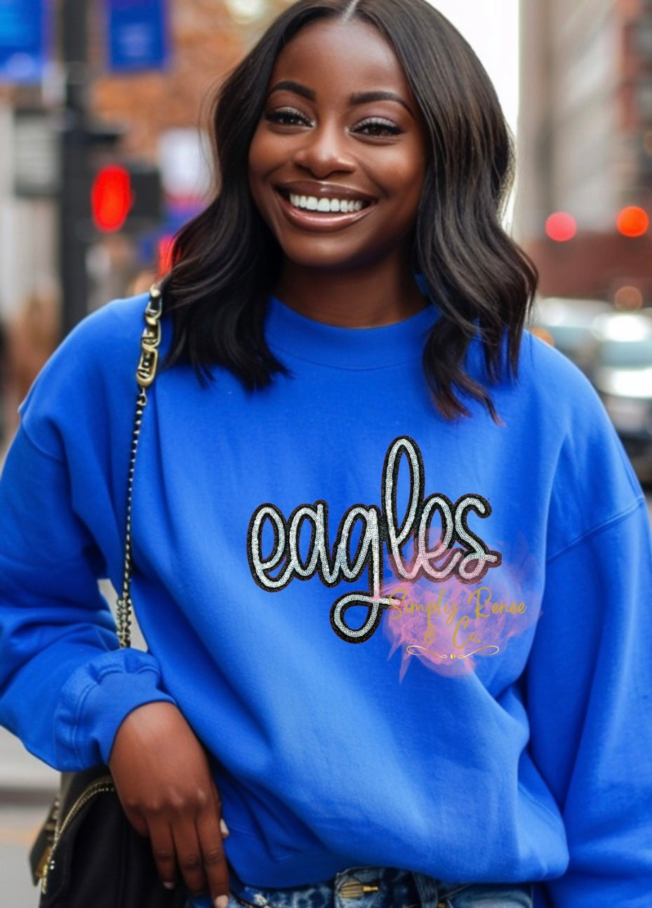 Eagles Sequin Patch Sweatshirt