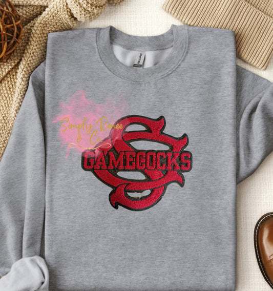 Gamecock Inspired Chenille Sweatshirt