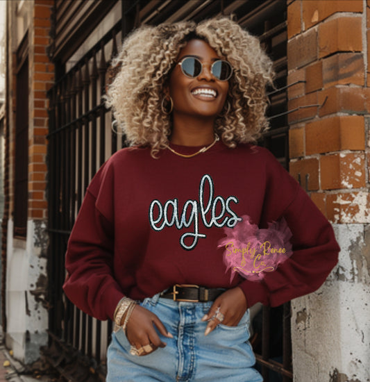 Eagles Sequin Patch Sweatshirt