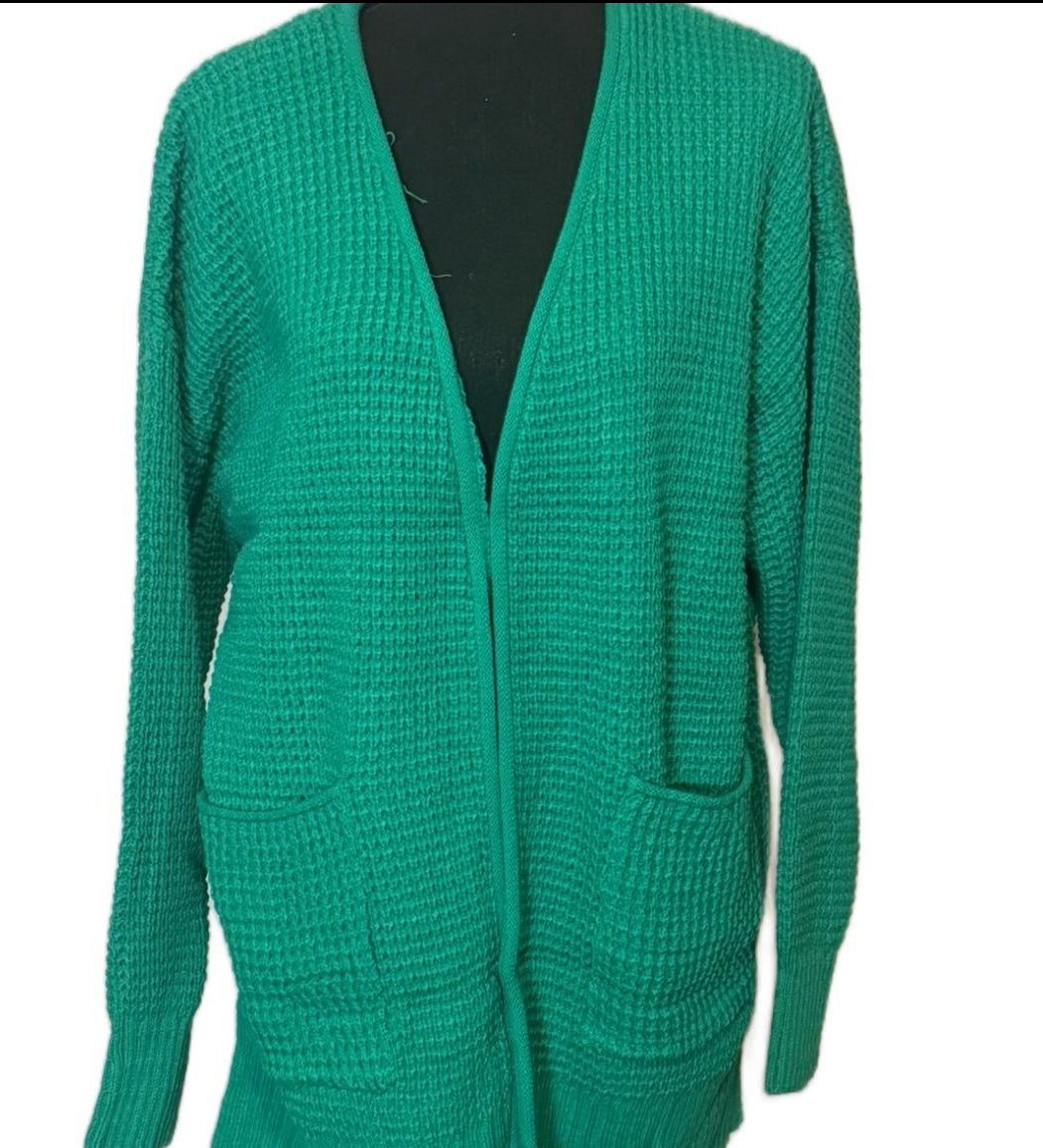 Waffle Knit Cardigan