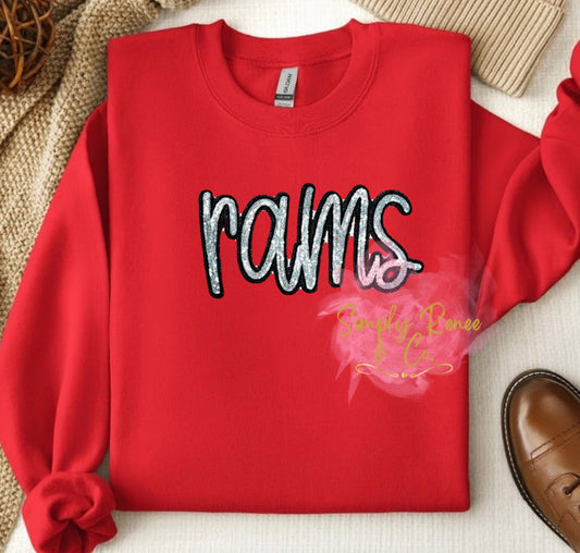 Rams Sequin Sweatshirt
