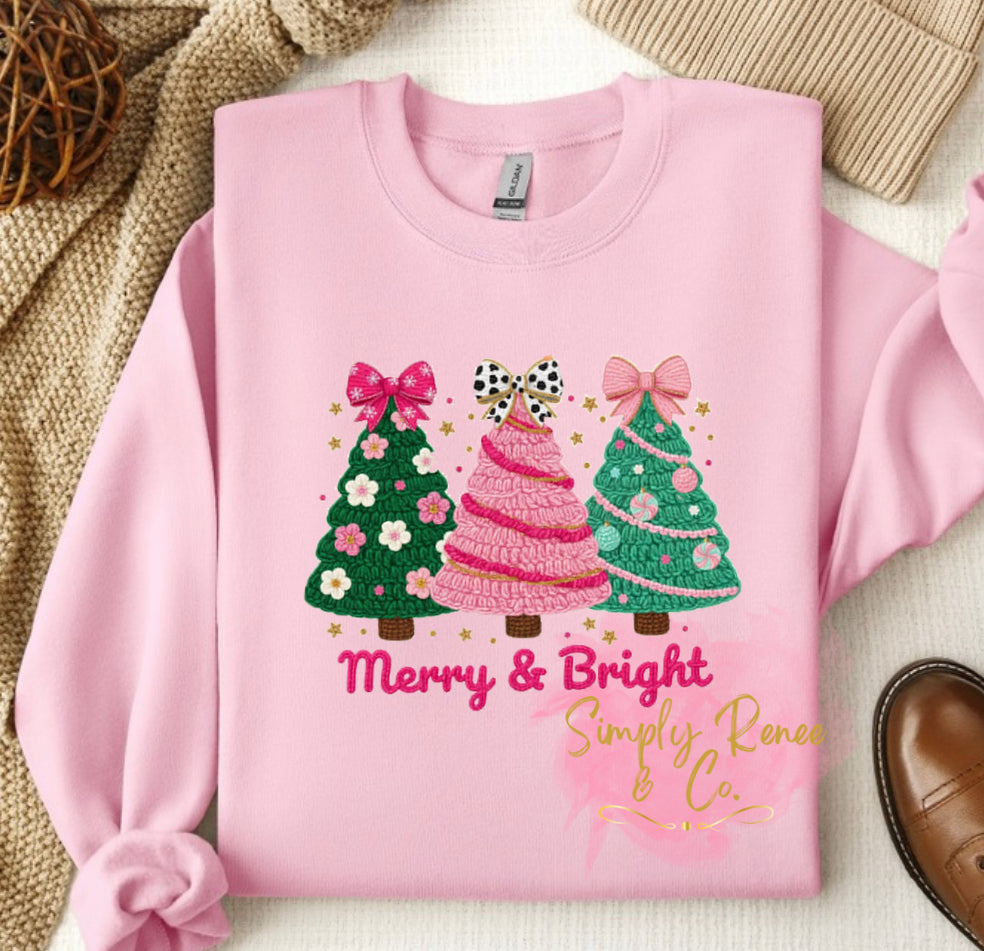 Merry & Bright Christmas Sweatshirt | Simply Renee & Co.