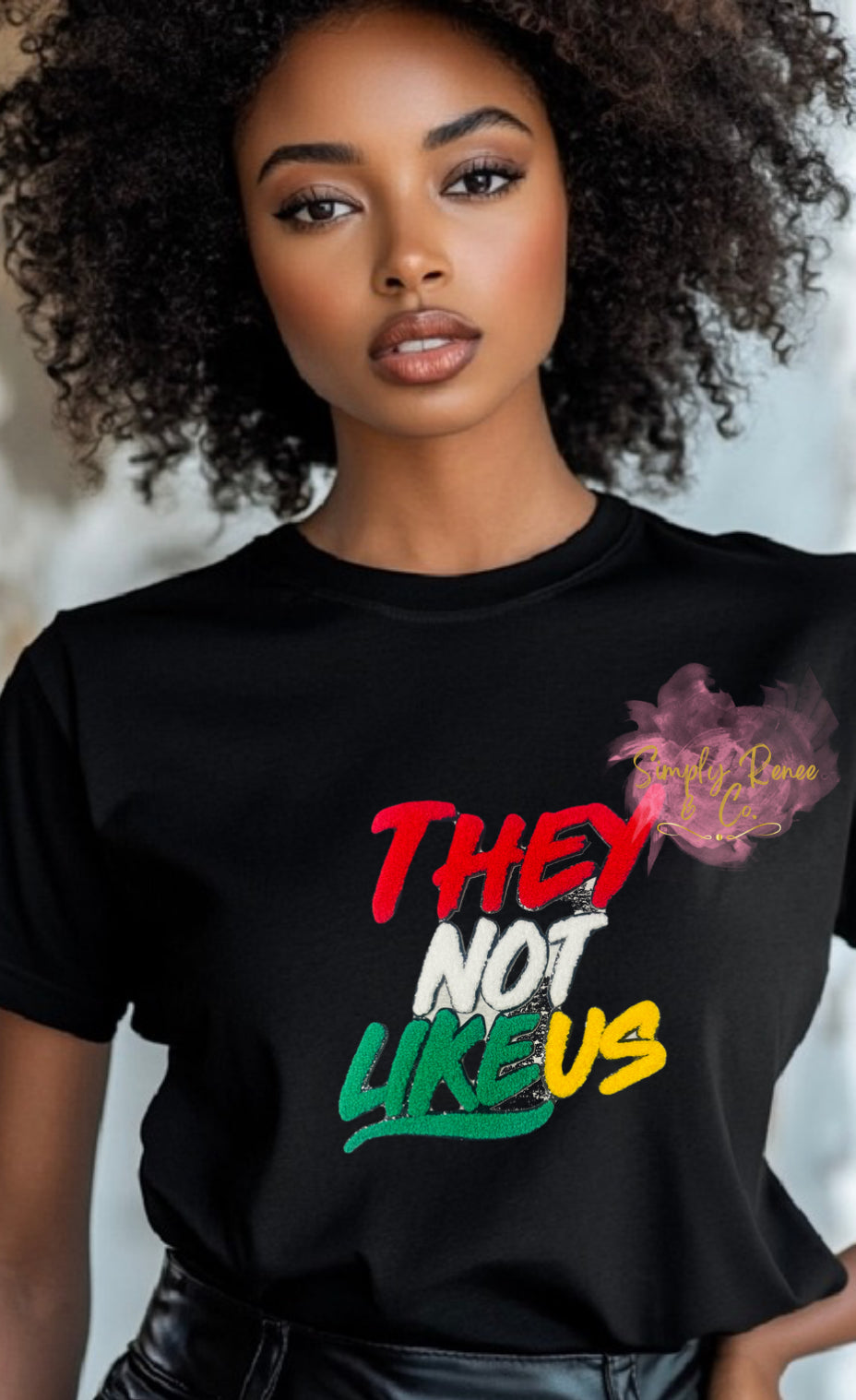 They Not Like Us Chenille Patch Tee