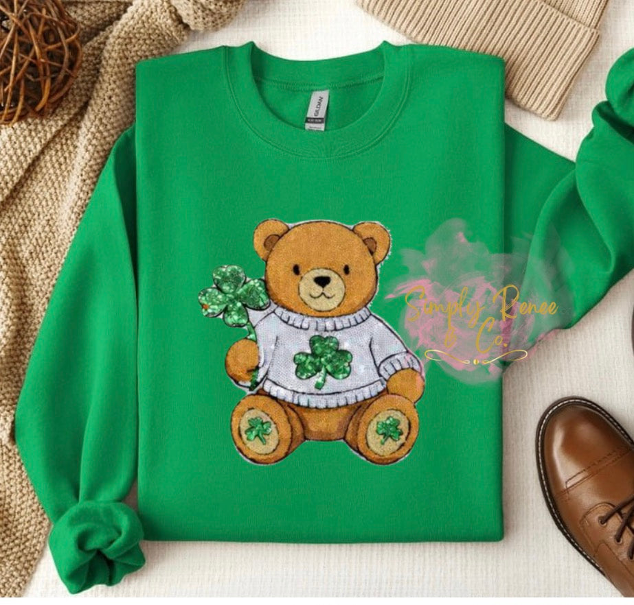 St. Patrick’s Teddy Shamrock Sweatshirt