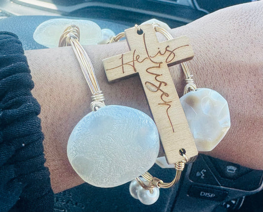 He Is Risen Faith Bracelet Set