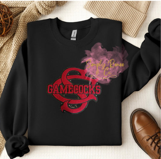 Gamecock Inspired Chenille Sweatshirt