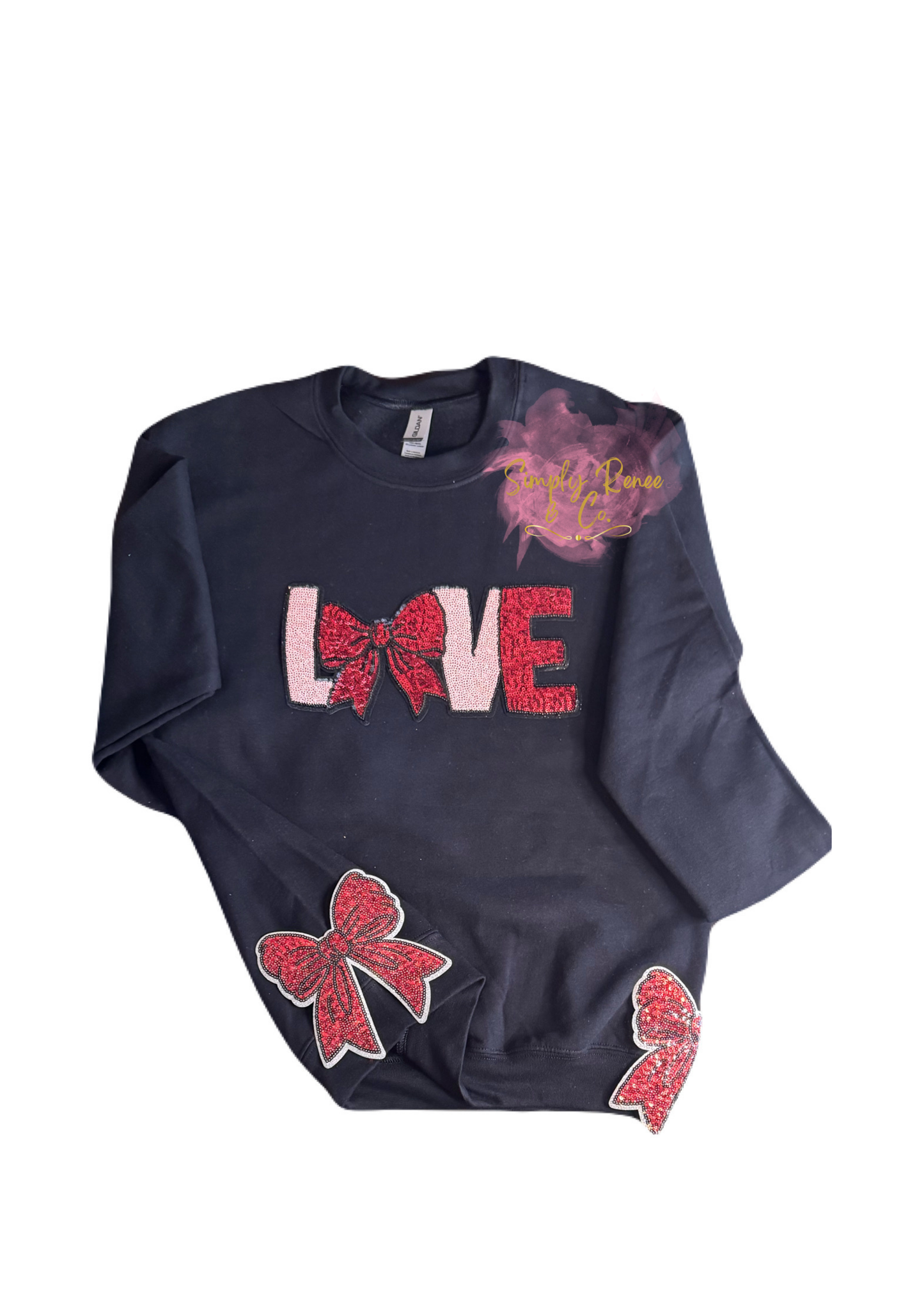 Love Side Bow Sweatshirt