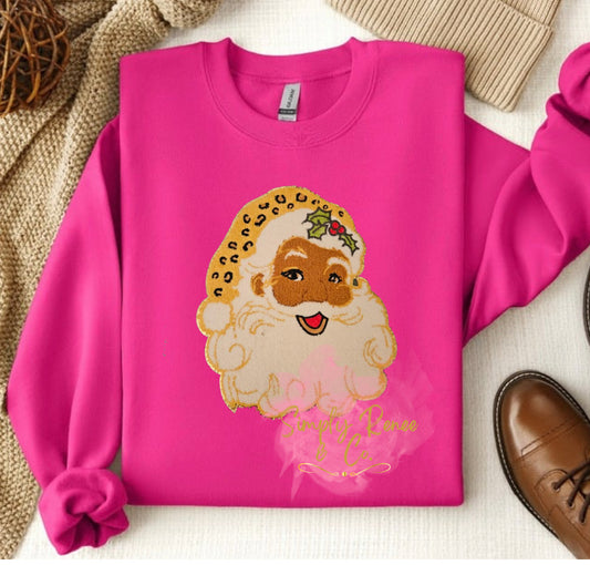 Leopard Santa Sweatshirt