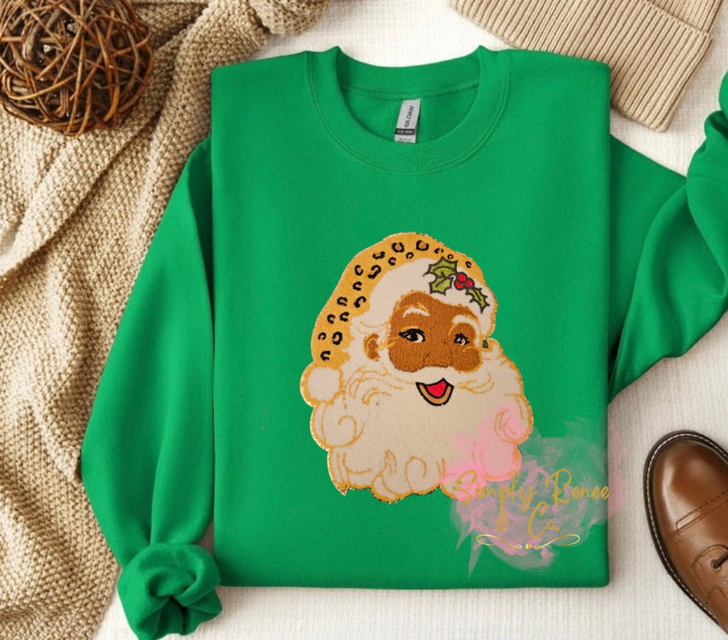 Leopard Santa Sweatshirt