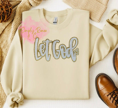 Let God Sequin Patch Sweatshirt – Simply Renee & Co.