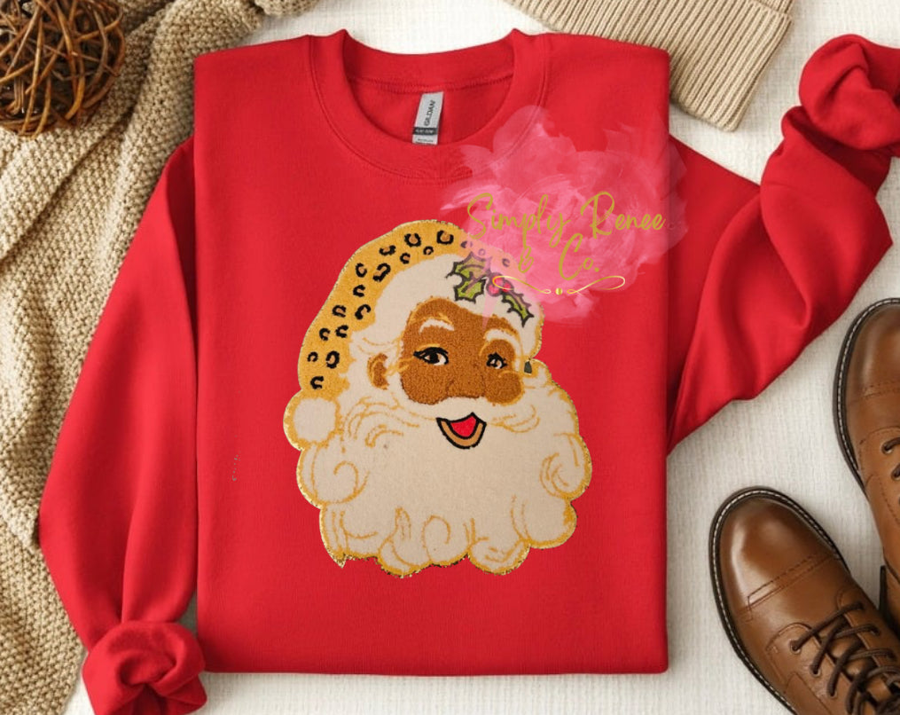 Leopard Santa Sweatshirt