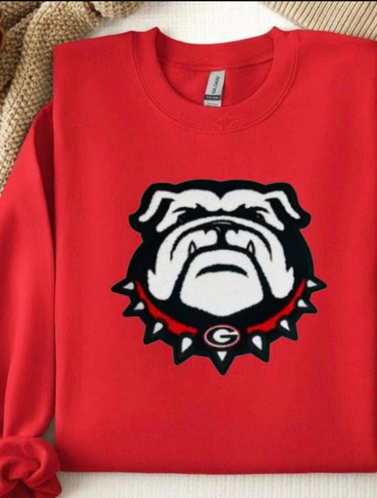 Georgia Dawg Chenille Patch Sweatshirt