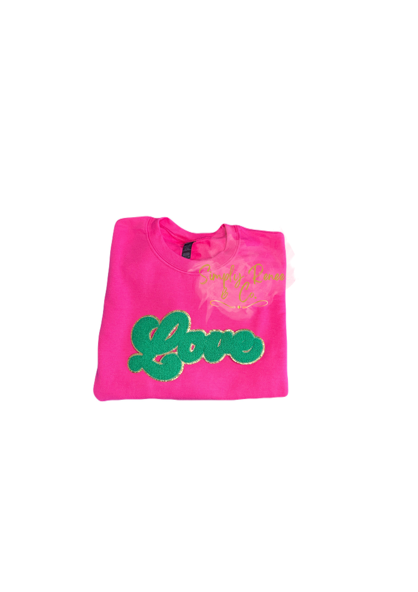 Love Chenille Patch Sweatshirt
