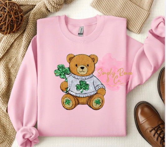 St. Patrick’s Teddy Shamrock Sweatshirt