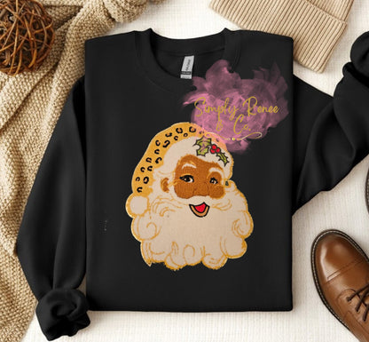 Leopard Santa Sweatshirt
