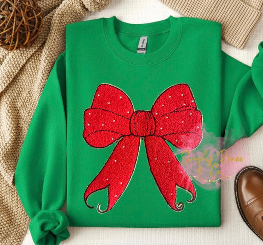 Holiday Bow Sweatshirt