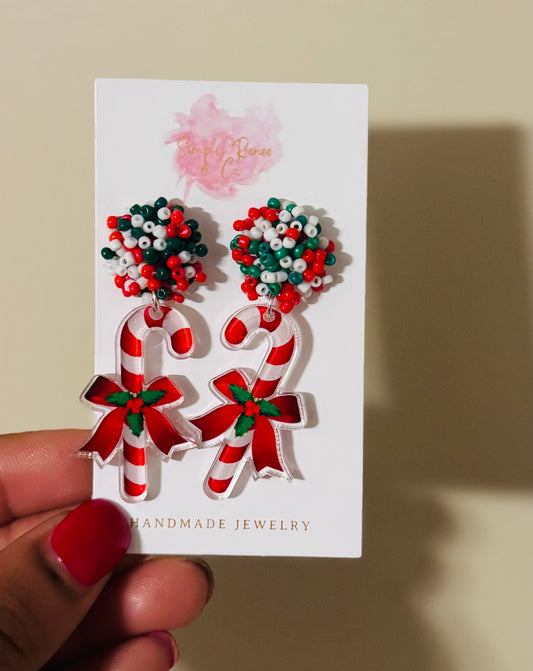 Candy Cane Earrings