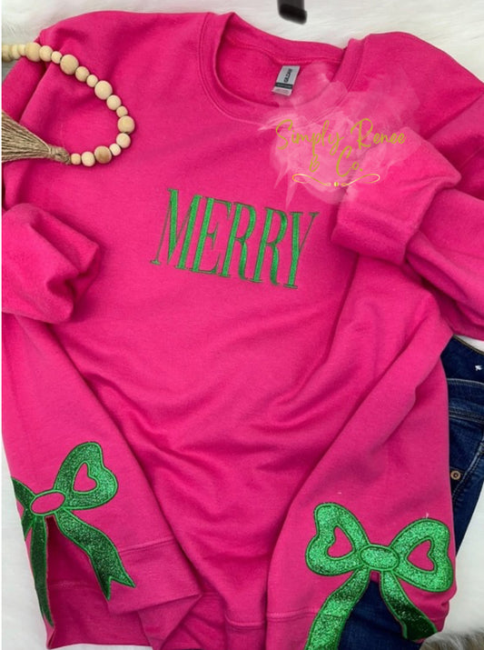 Merry Bow Sweatshirt