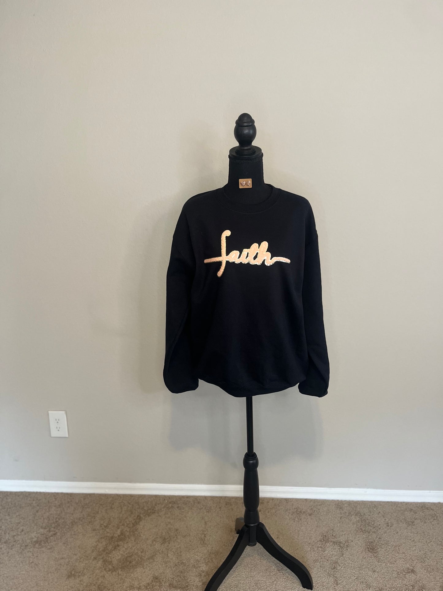 Faith Chenille Patch Sweatshirt