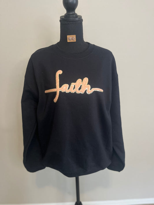 Faith Chenille Patch Sweatshirt