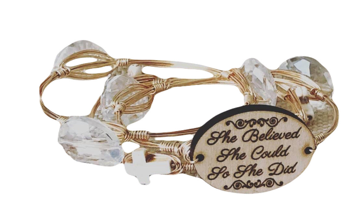 Inspirational/Faith Based Wire Bangle