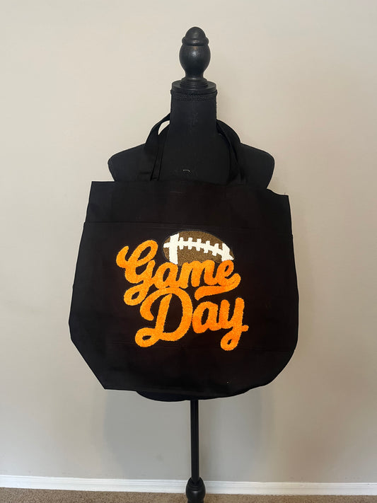 Game Day Canvas Tote Bag (Football)