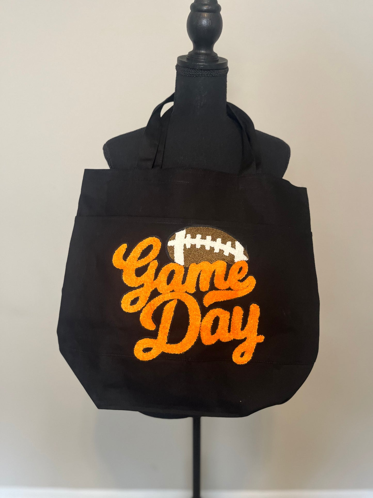 Game Day Canvas Tote Bag (Football)