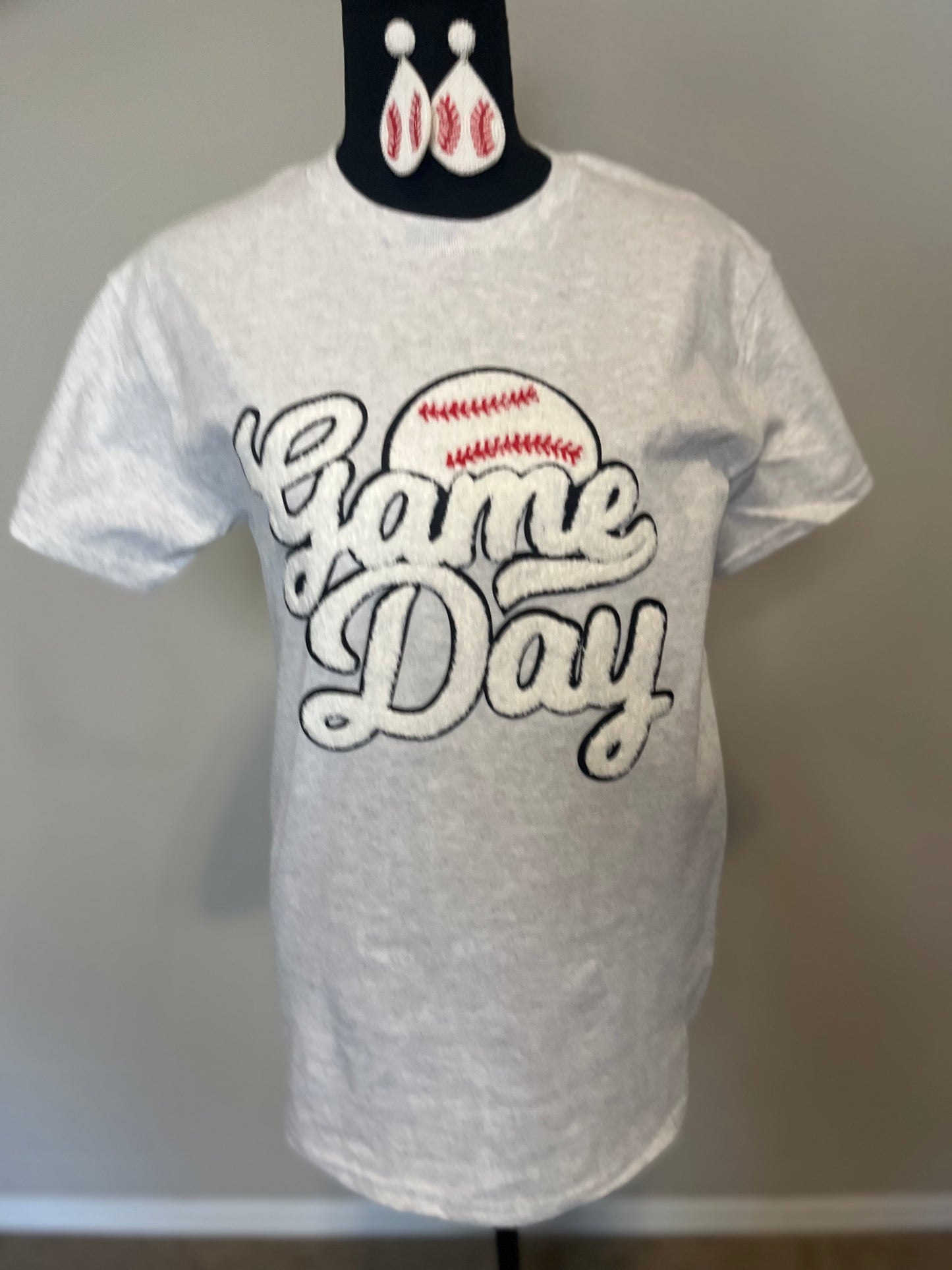 Baseball Chenille Patch T-Shirt