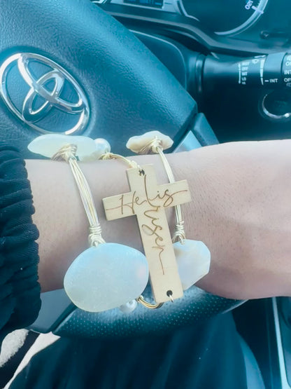He Is Risen Faith Bracelet Set